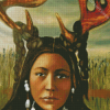 Deer Woman Diamond Paintings