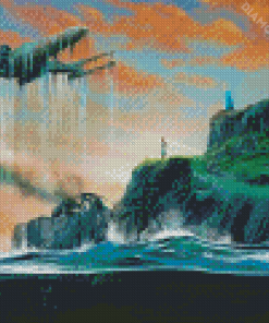 Fantasy Star Wars Ship Art Diamond Painting