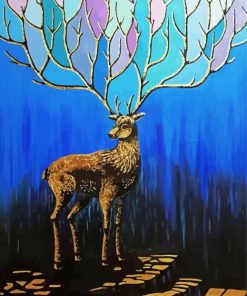 Magic Gold Deer Art Diamond Painting