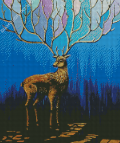 Magic Gold Deer Art Diamond Painting