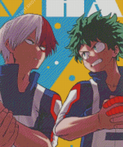 Midoriya Todoroki And Deku Anime Diamond Paintings