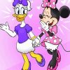 Minnie Mouse And Daisy Art Diamond Painting