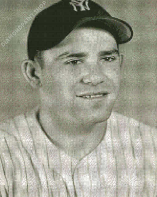 Monochrome Yogi Berra Diamond Painting