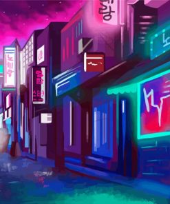 Neon Korea Night Diamond Paintings