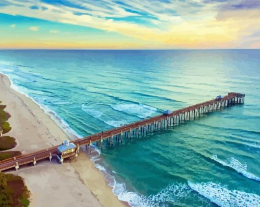 Palm Trees Florida Seascape Diamond Paintings