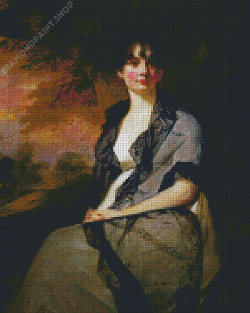 Portrait Of Mrs George Bell Henry Raeburn Diamond Paintings