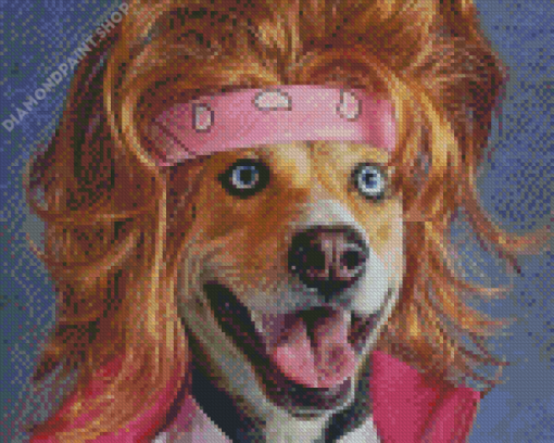 Rock Funny Dog Diamond Paintings