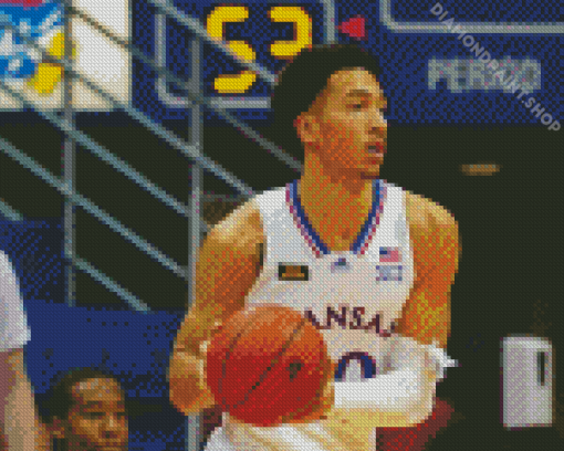 The Player Jalen Wilson Ku Jayhawk Diamond Paintings