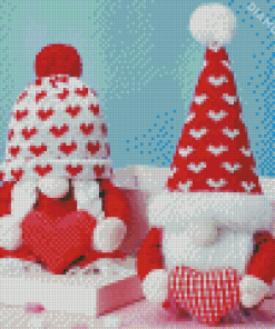 Two Gnomes Valentine Diamond Painting