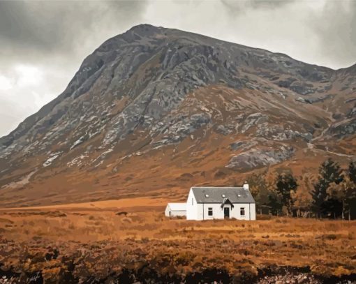 White House In Front Of Munro Mountain Diamond Paintings