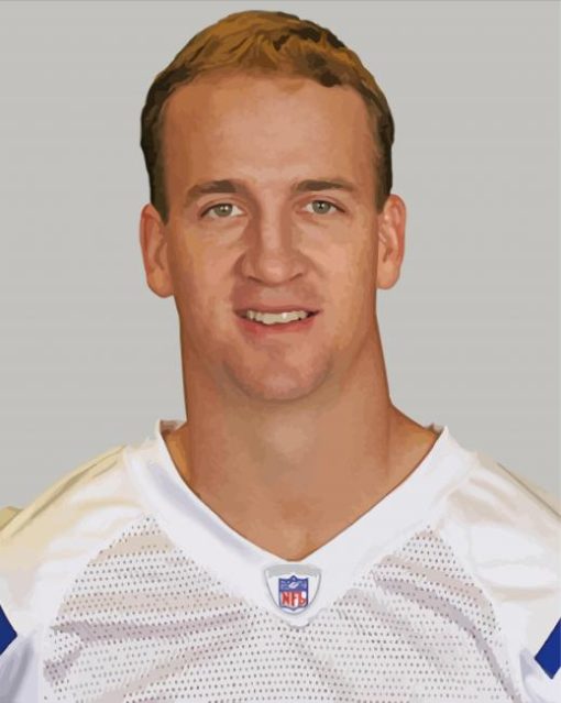 American Football Quarterback Peyton Manning Diamond Painting