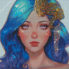 Aquarius Girl sign Diamond Painting