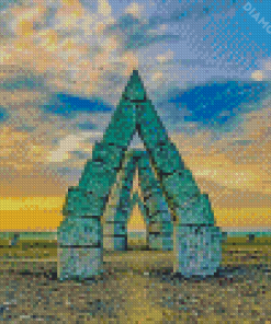 Arctic Henge Sunset Diamond Painting