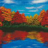 Autumn Lake Art Diamond Painting