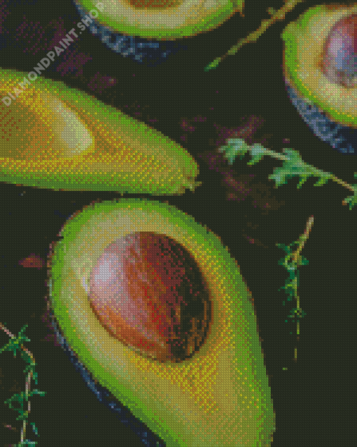 Avocado Fruit Diamond Painting