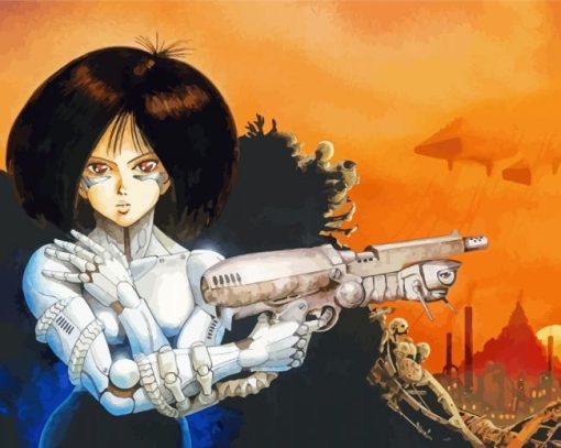 Battle Angel Alita Illustartion Diamond Painting