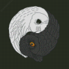 Birds Yin Yang Illustration Diamond Painting