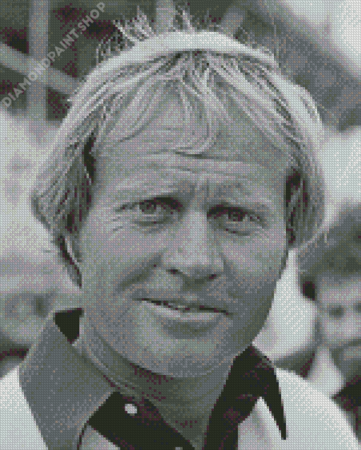 Black And White Jack Nicklaus Diamond Painting