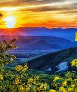 Blue Ridge Mountains Diamond Painting