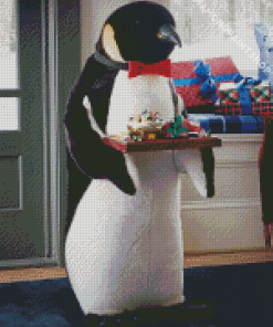 Butler Christmas Penguin Diamond Painting