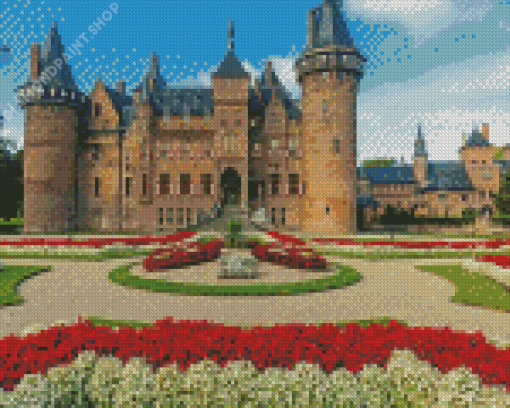 Castle De Haar Building Diamond Painting