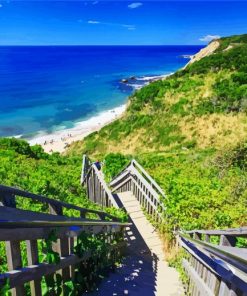 Cliffs Of Mohegan Block Island Diamond Painting