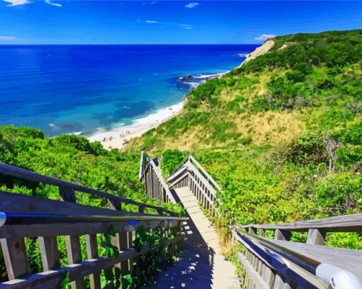 Cliffs Of Mohegan Block Island Diamond Painting