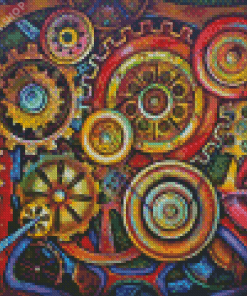 Gears Diamond Painting