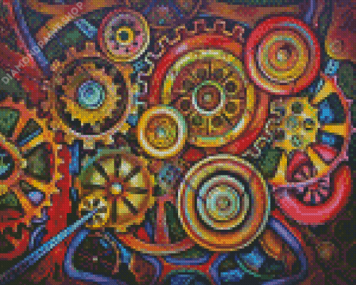 Gears Diamond Painting