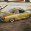 Golden Karmann Ghia Diamond Painting