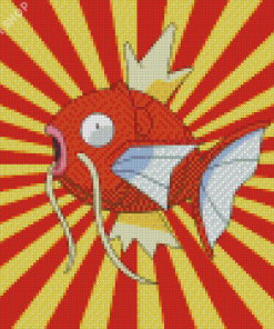 Illustration Magikarp Pokemon Diamond Painting