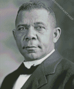 Black And White Booker Washington Diamond Painting