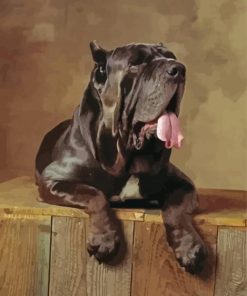 Black Neapolitan Mastiff Diamond Painting