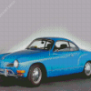 Blue Karmann Ghia Diamond Painting