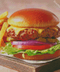 Cheeseburger Diamond Painting