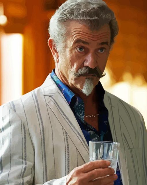 Classy Mel Gibson Diamond Painting