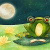 Cool Frog Lily Diamond Painting