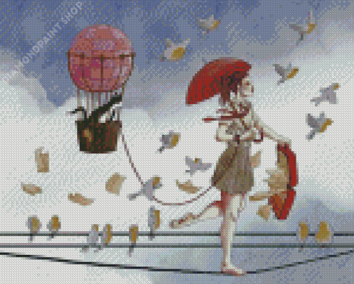 Fabulous Tightrope Walker Art Diamond Painting