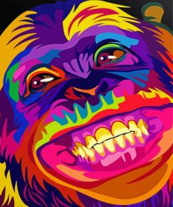 Funny Colorful Monkey Diamond Painting