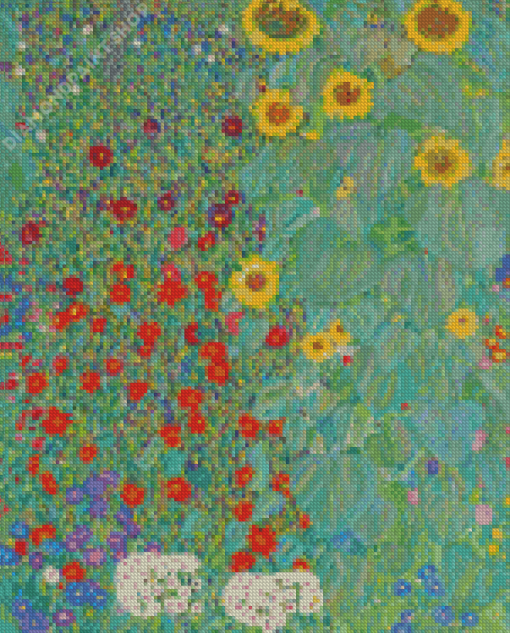 Gustav Klimt Flowers Art Diamond Painting