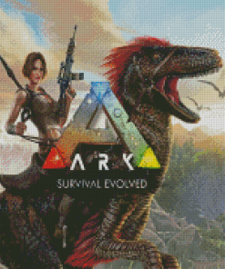 Ark-Survival Evolved Video Game Poster Diamond Painting