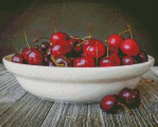 Bowl Of Cherries Diamond Painting