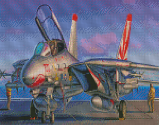 F14 Jet Diamond Painting