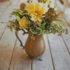 Flowers In Rustic Vase Diamond Painting