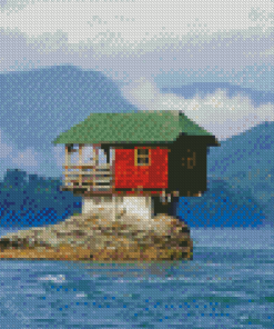 House Near The River Diamond Painting