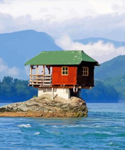 House Near The River Diamond Painting