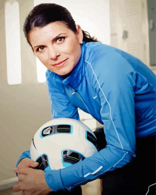 Mia Hamm Football Player Diamond Painting