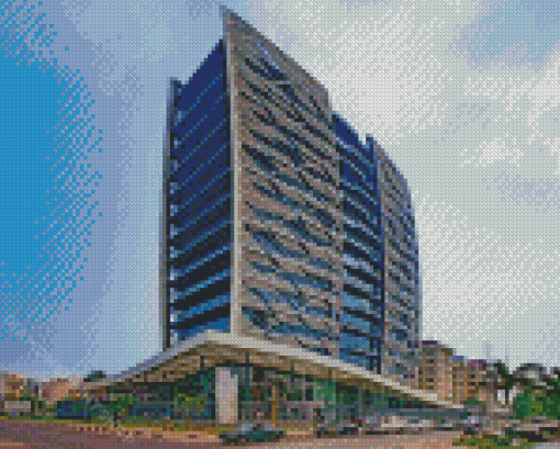 Nigeria Buildings Diamond Painting