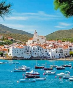 Spain Cadaques Port Diamond Painting