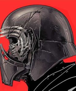 Aesthetic Kylo Ren Helmet Diamond Painting